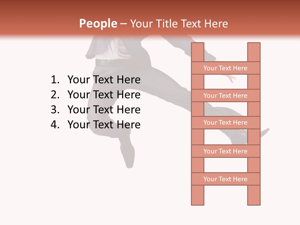 Standing Manager Black PowerPoint Template