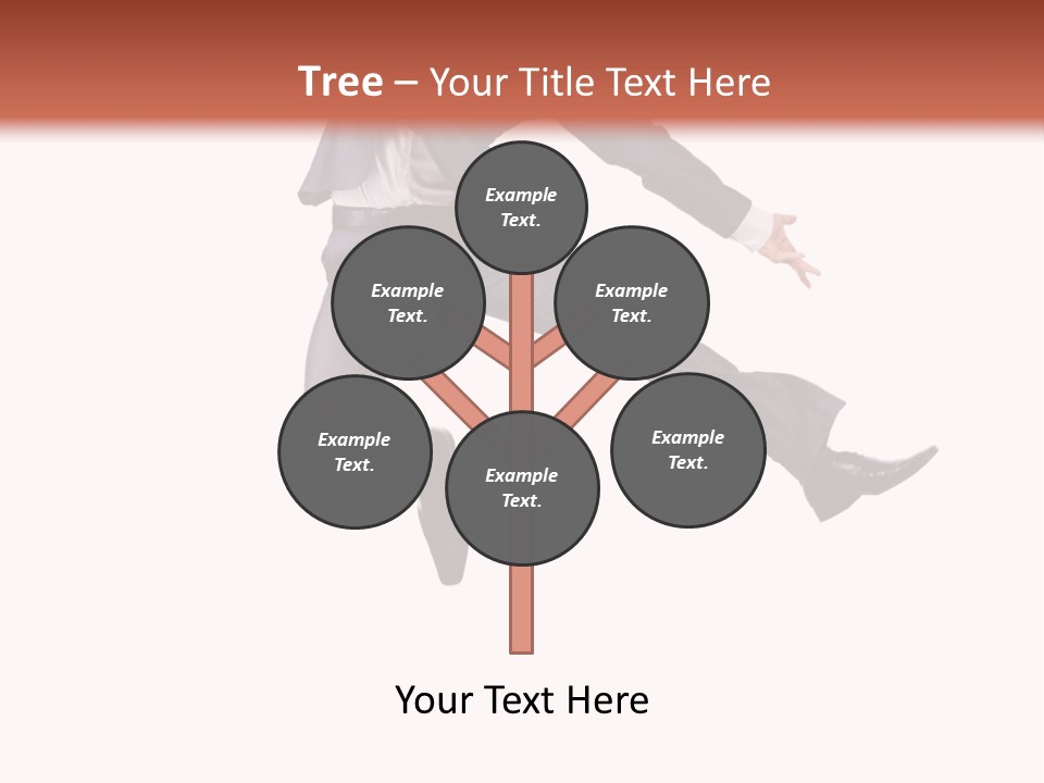 Standing Manager Black PowerPoint Template
