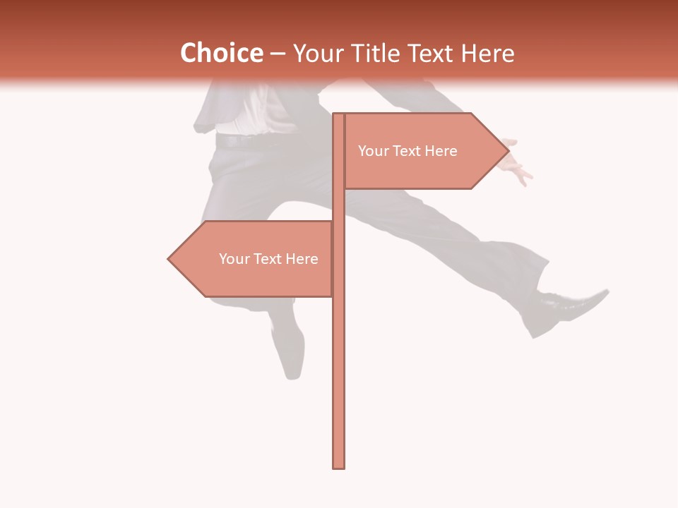 Standing Manager Black PowerPoint Template