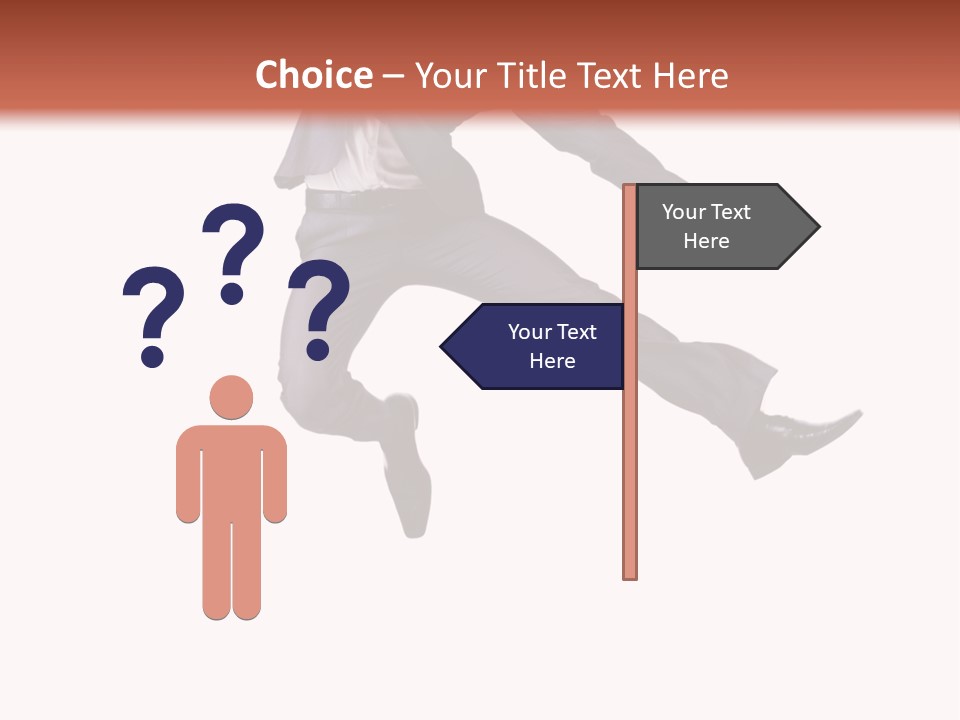 Standing Manager Black PowerPoint Template