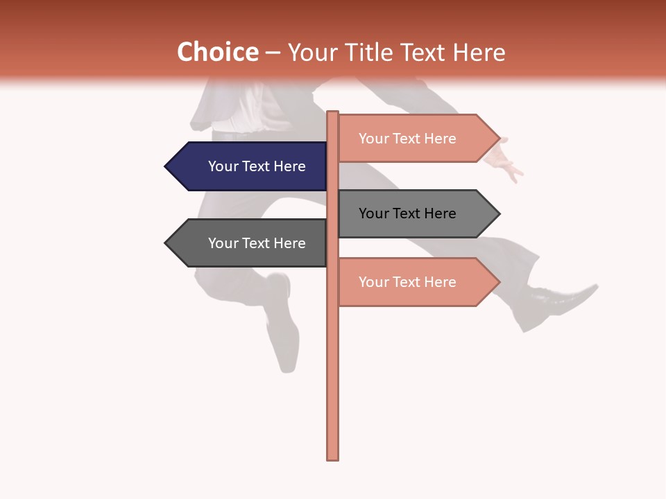 Standing Manager Black PowerPoint Template