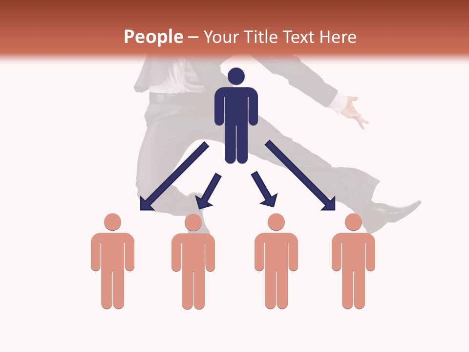 Standing Manager Black PowerPoint Template