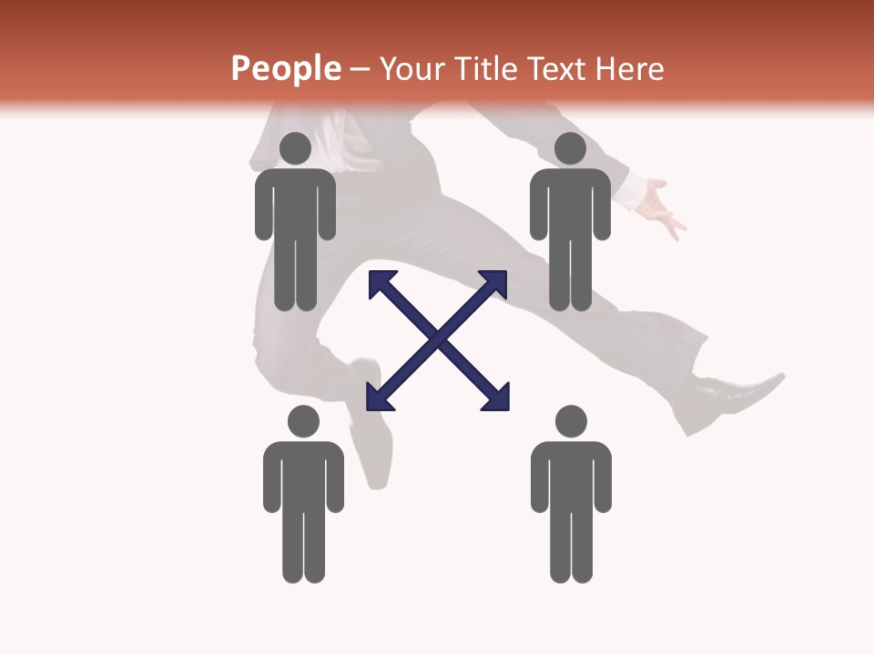 Standing Manager Black PowerPoint Template