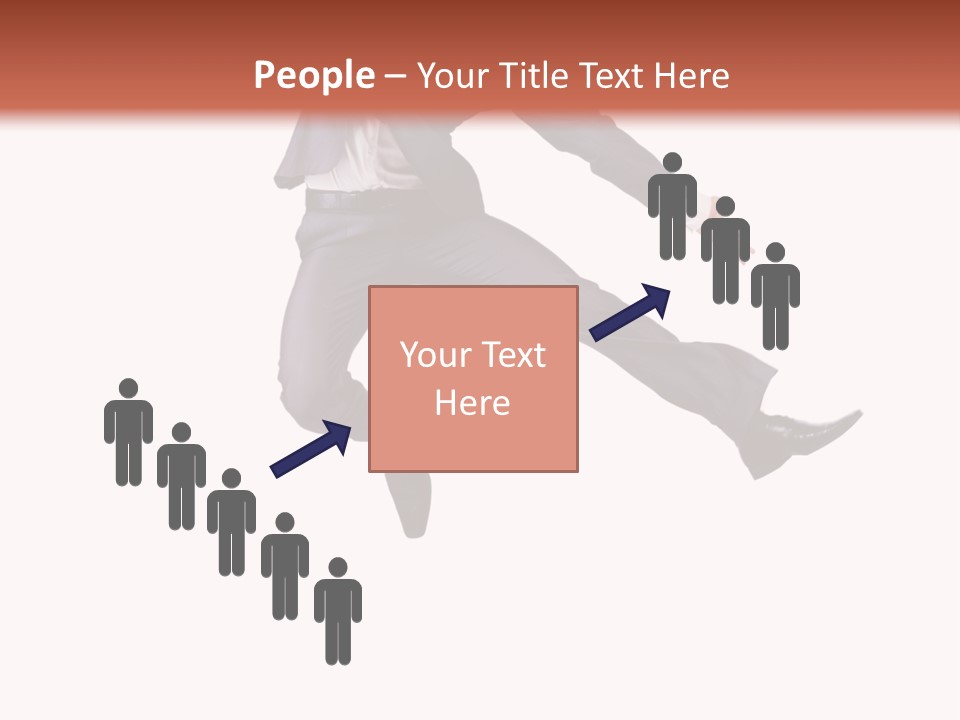 Standing Manager Black PowerPoint Template