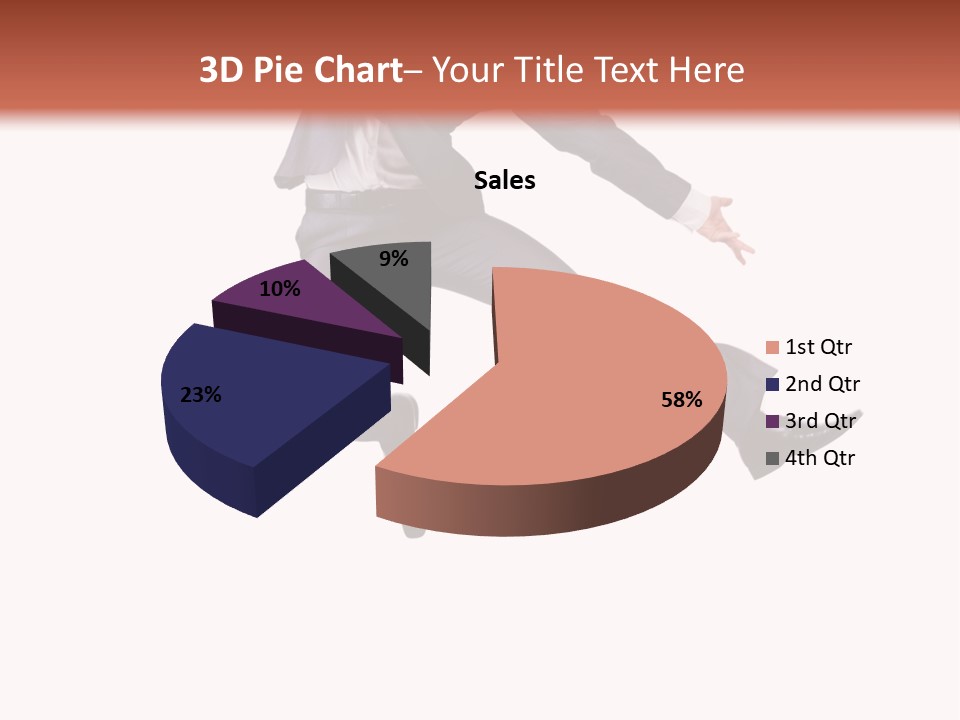 Standing Manager Black PowerPoint Template