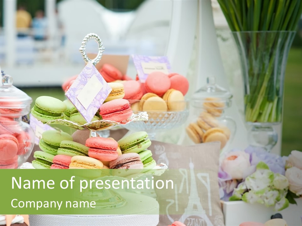 Image Cuisine Sweet Bar PowerPoint Template