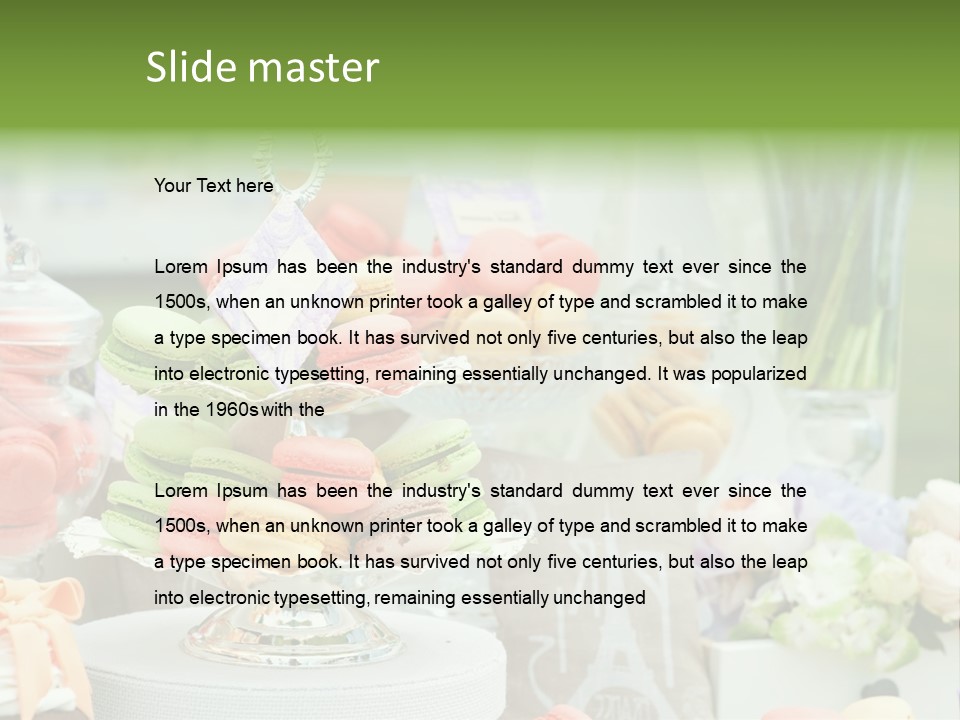 Image Cuisine Sweet Bar PowerPoint Template