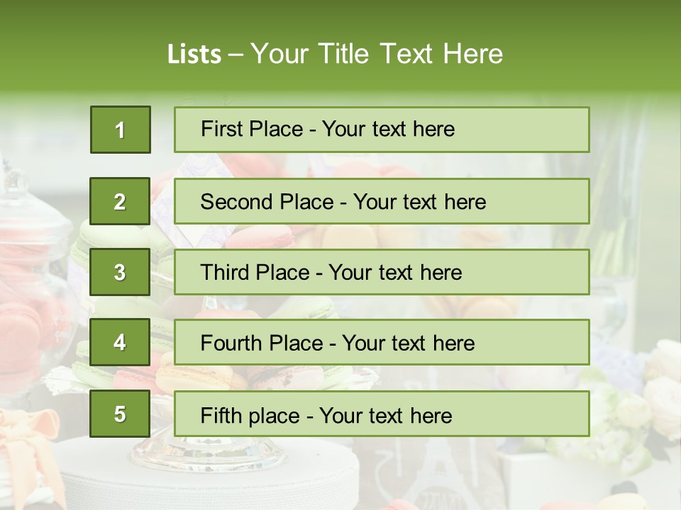 Image Cuisine Sweet Bar PowerPoint Template