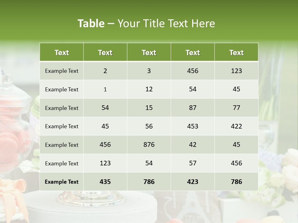 Image Cuisine Sweet Bar PowerPoint Template