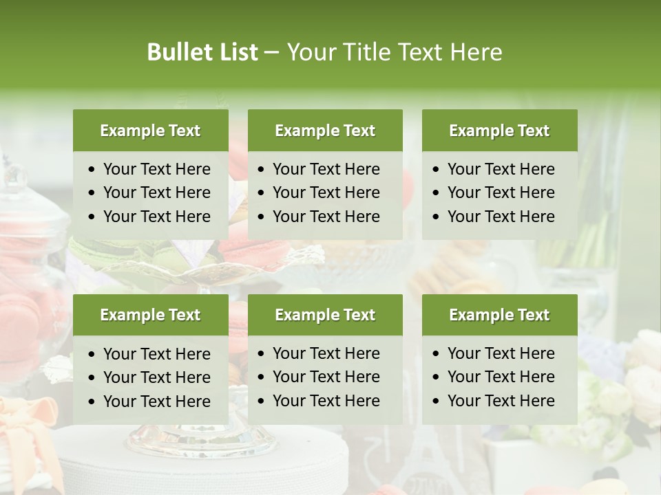 Image Cuisine Sweet Bar PowerPoint Template