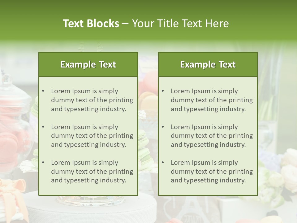 Image Cuisine Sweet Bar PowerPoint Template