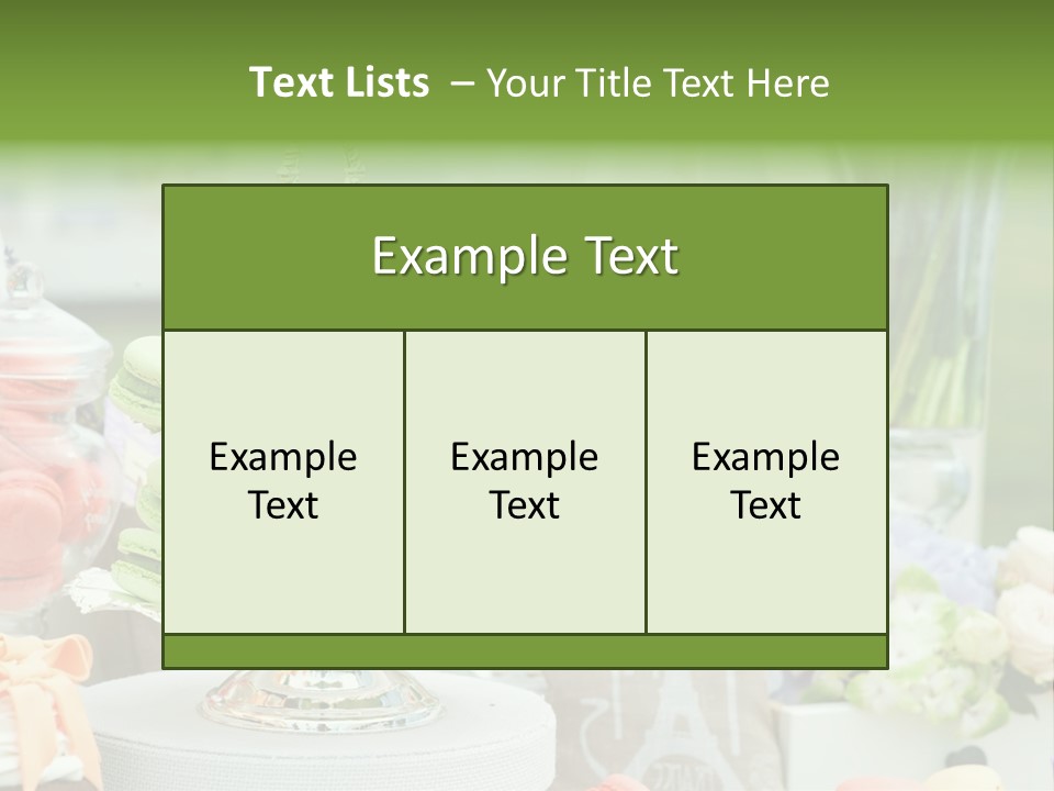 Image Cuisine Sweet Bar PowerPoint Template