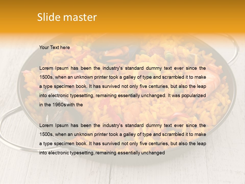 Pan Lunch Culinary PowerPoint Template
