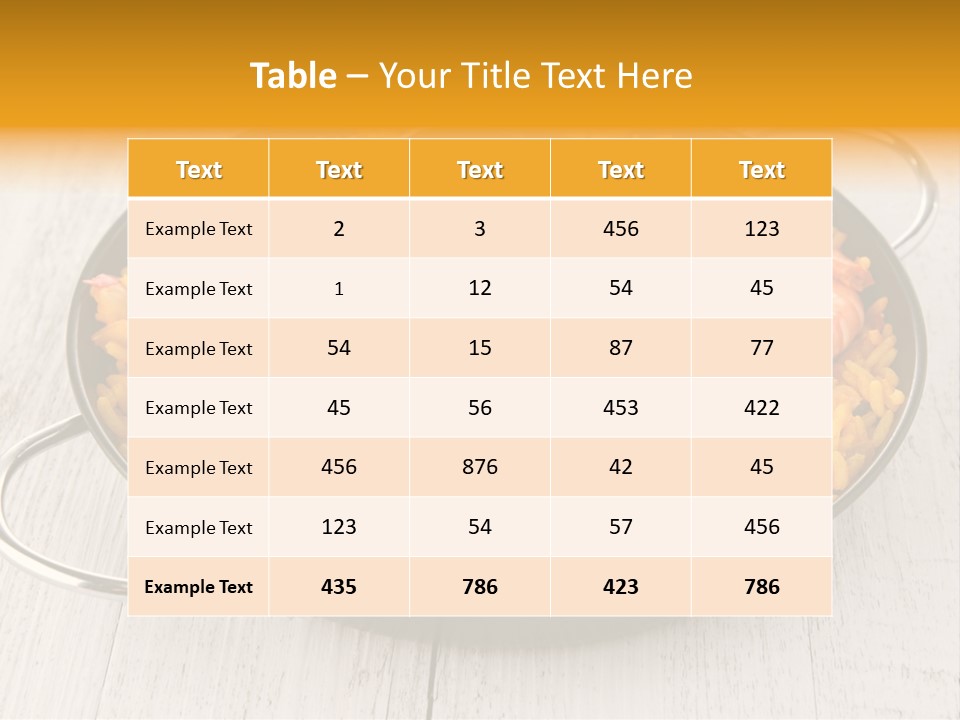Pan Lunch Culinary PowerPoint Template