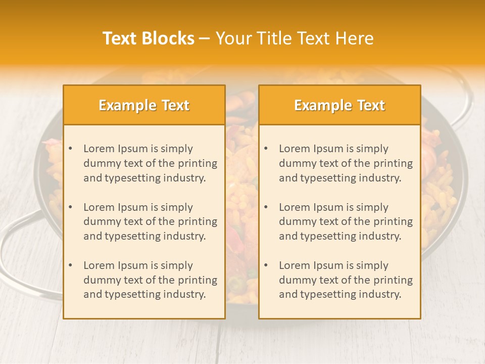 Pan Lunch Culinary PowerPoint Template
