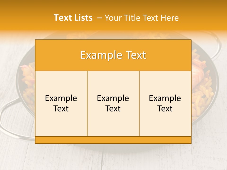 Pan Lunch Culinary PowerPoint Template