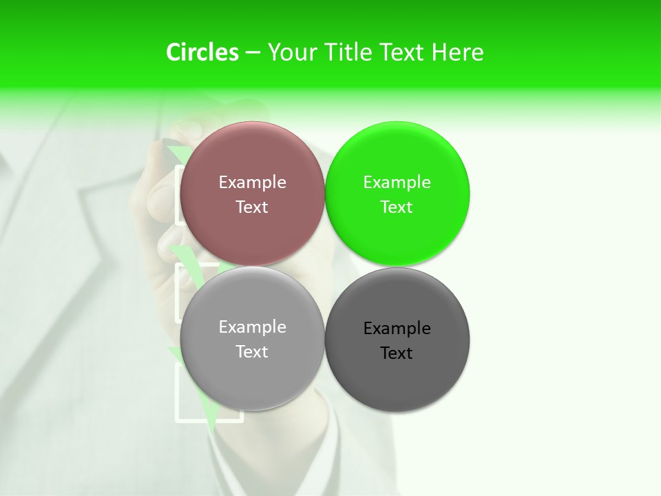 A Man In A Suit Writing On A Screen PowerPoint Template