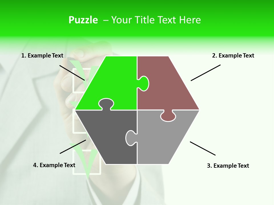 A Man In A Suit Writing On A Screen PowerPoint Template