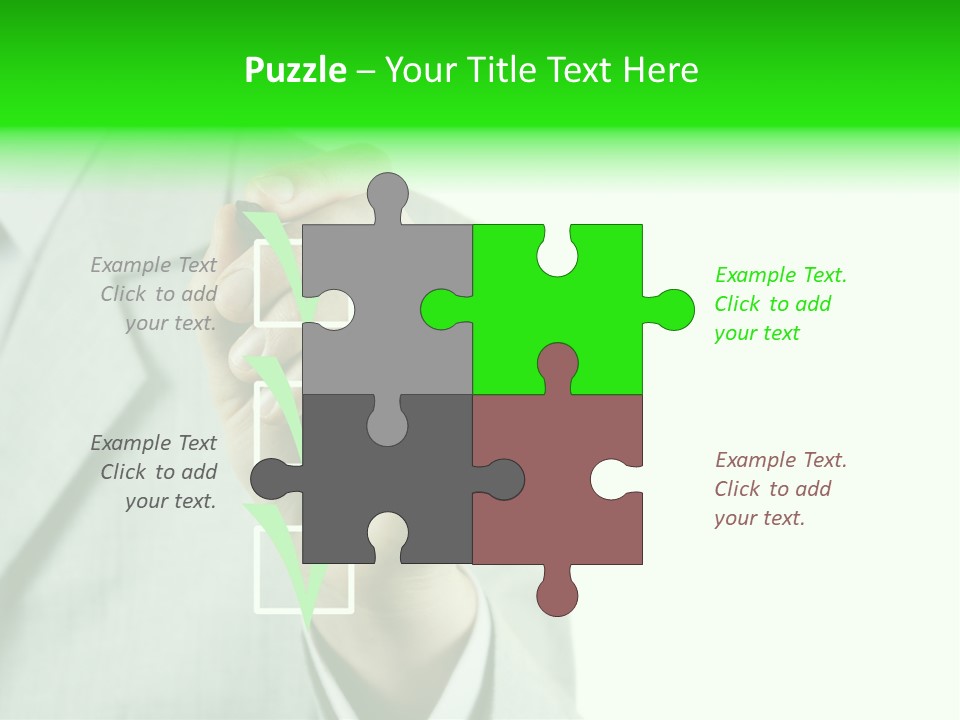 A Man In A Suit Writing On A Screen PowerPoint Template