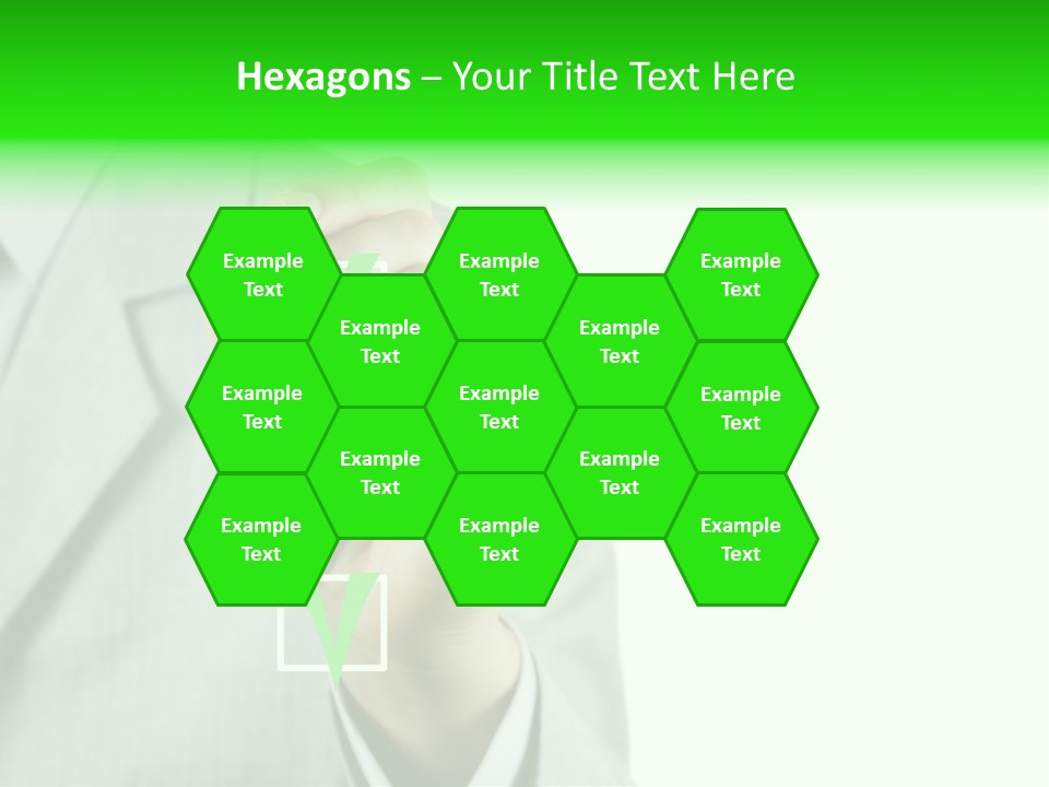 A Man In A Suit Writing On A Screen PowerPoint Template