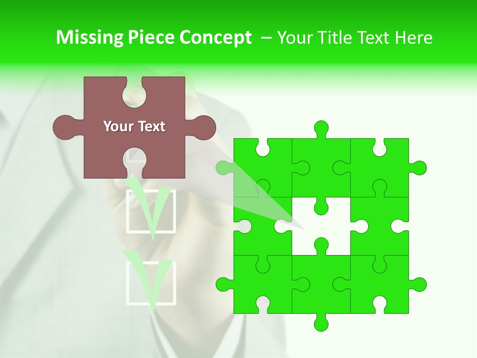 A Man In A Suit Writing On A Screen PowerPoint Template