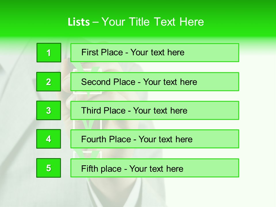 A Man In A Suit Writing On A Screen PowerPoint Template