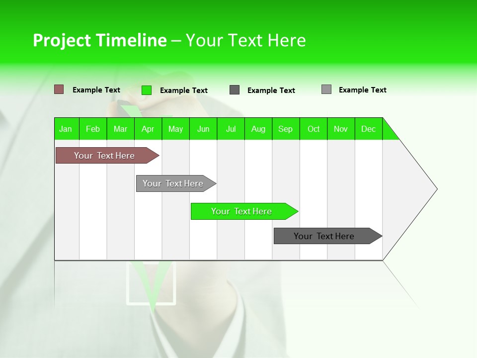 A Man In A Suit Writing On A Screen PowerPoint Template