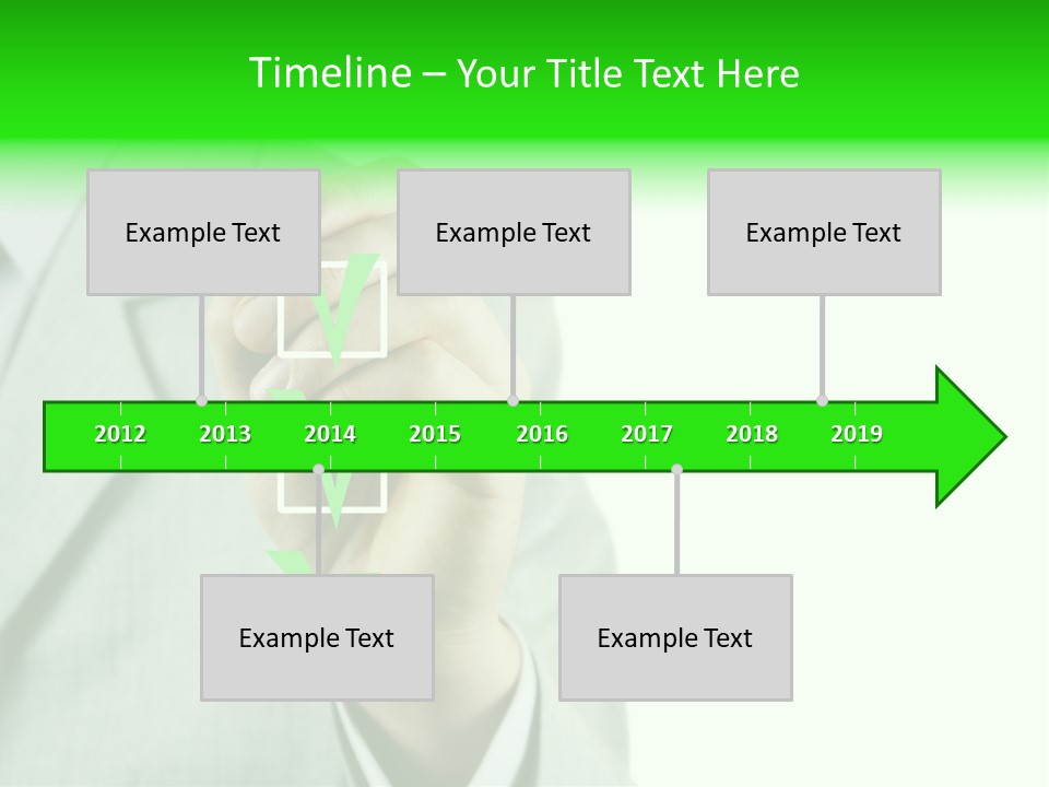 A Man In A Suit Writing On A Screen PowerPoint Template