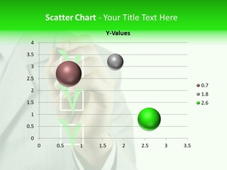 A Man In A Suit Writing On A Screen PowerPoint Template