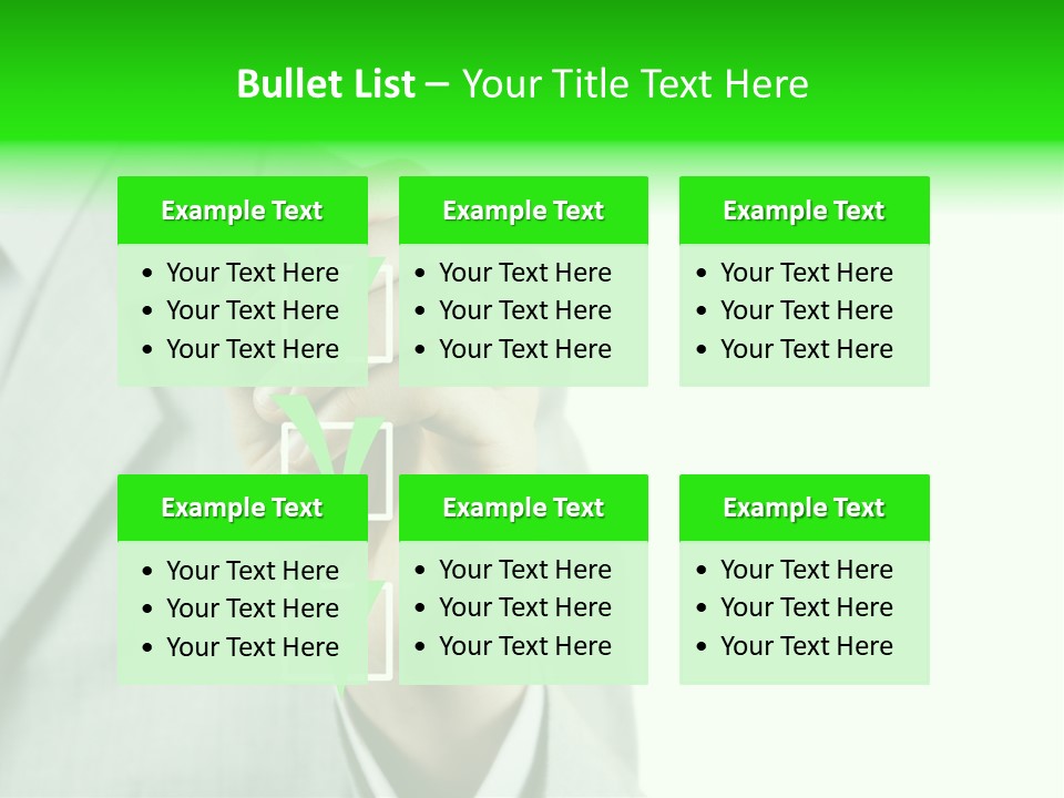 A Man In A Suit Writing On A Screen PowerPoint Template