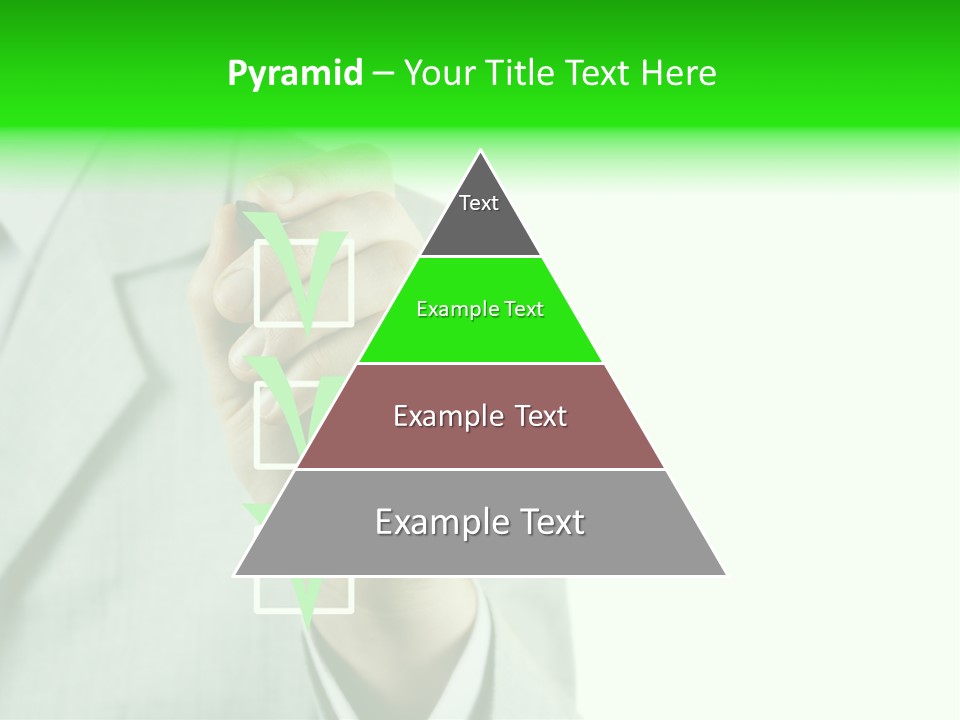 A Man In A Suit Writing On A Screen PowerPoint Template