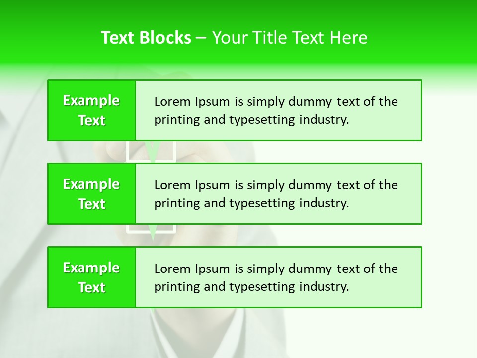 A Man In A Suit Writing On A Screen PowerPoint Template