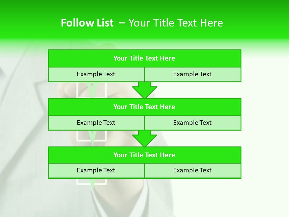 A Man In A Suit Writing On A Screen PowerPoint Template