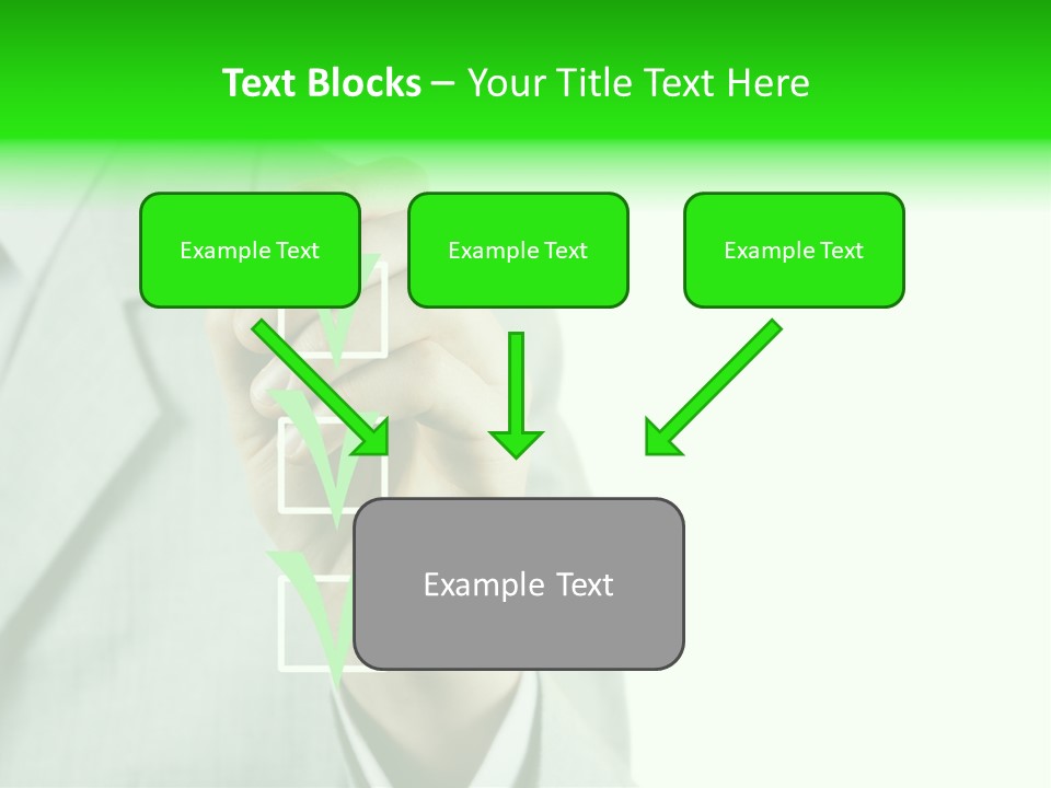 A Man In A Suit Writing On A Screen PowerPoint Template