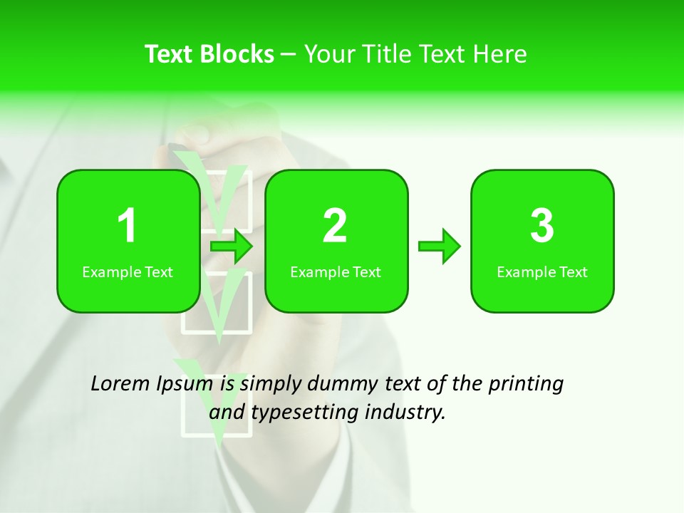 A Man In A Suit Writing On A Screen PowerPoint Template