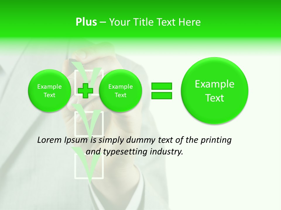 A Man In A Suit Writing On A Screen PowerPoint Template