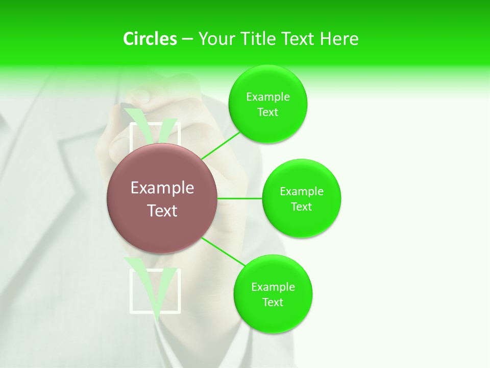 A Man In A Suit Writing On A Screen PowerPoint Template