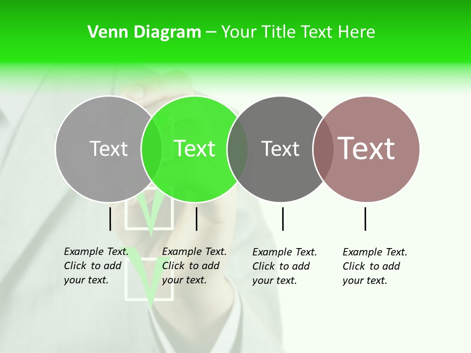 A Man In A Suit Writing On A Screen PowerPoint Template
