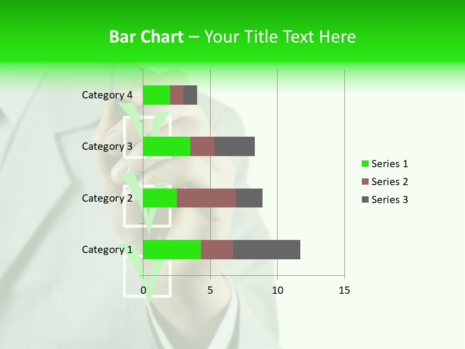 A Man In A Suit Writing On A Screen PowerPoint Template