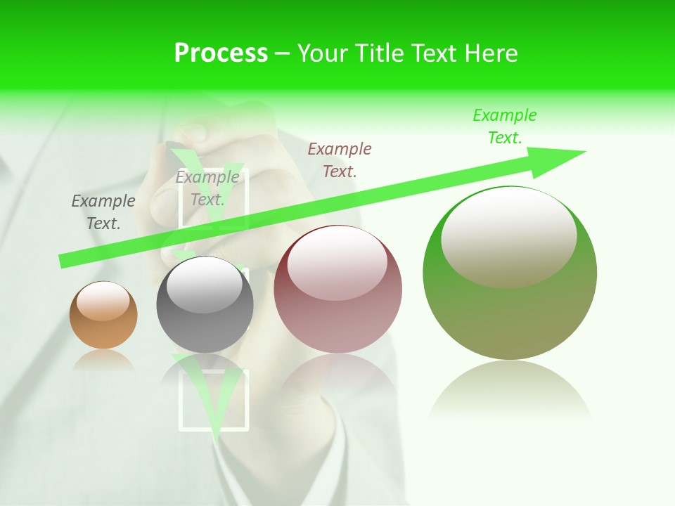 A Man In A Suit Writing On A Screen PowerPoint Template