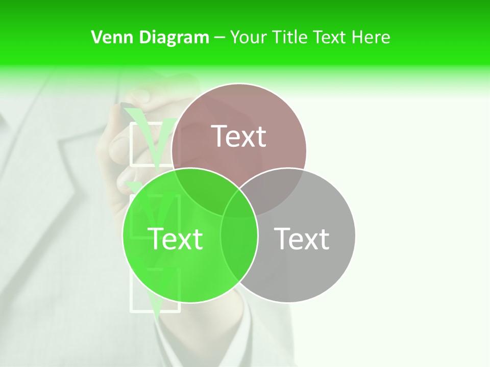 A Man In A Suit Writing On A Screen PowerPoint Template