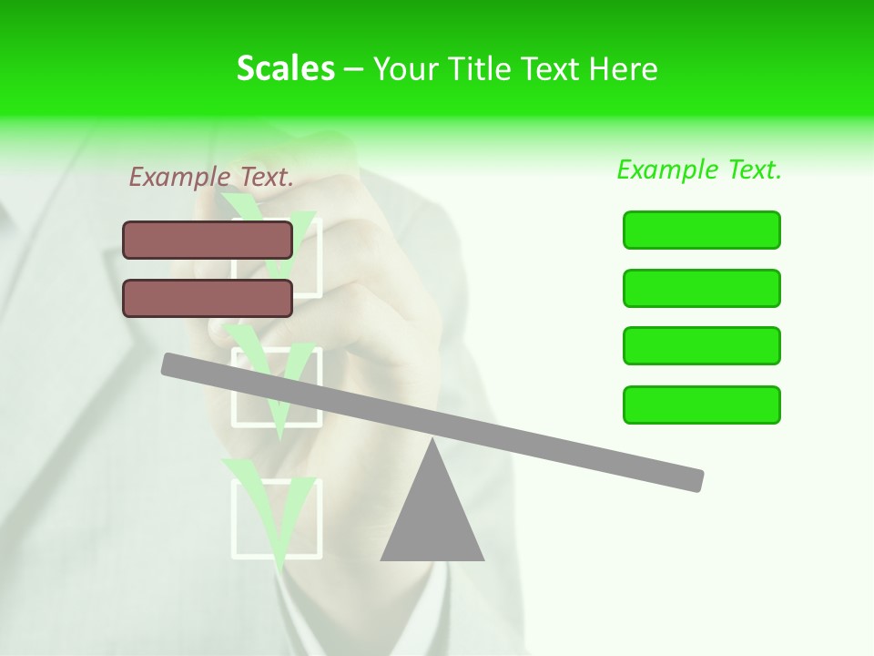 A Man In A Suit Writing On A Screen PowerPoint Template