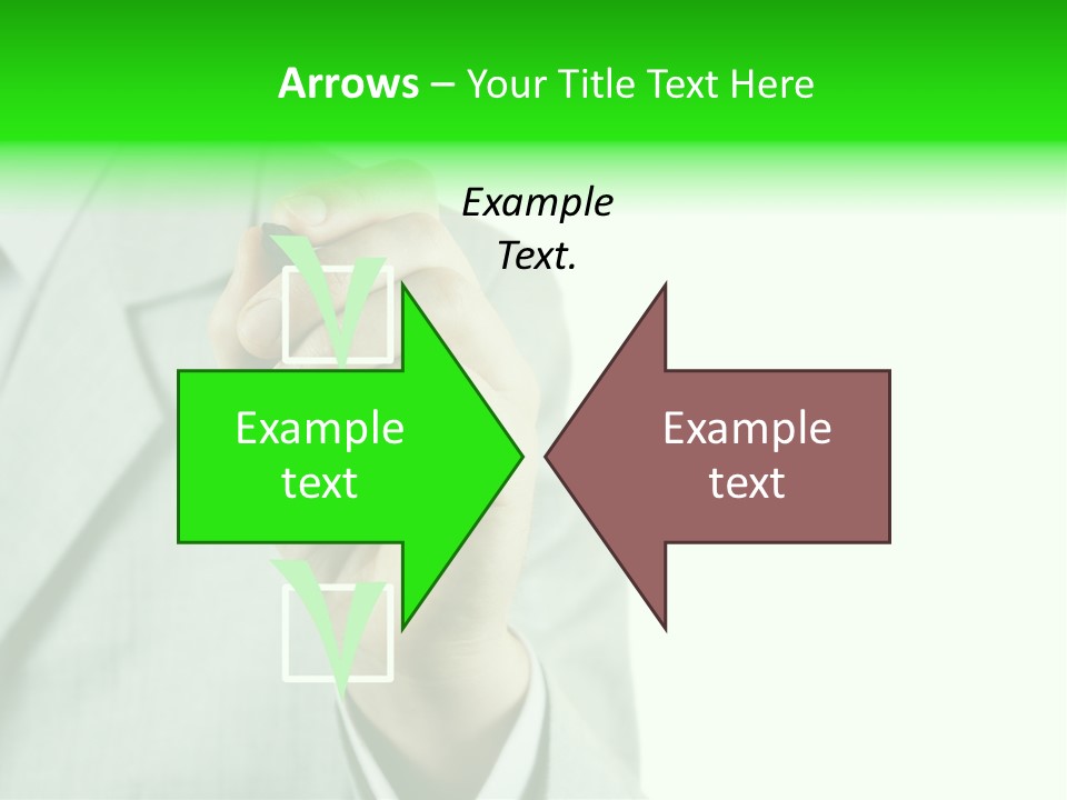 A Man In A Suit Writing On A Screen PowerPoint Template