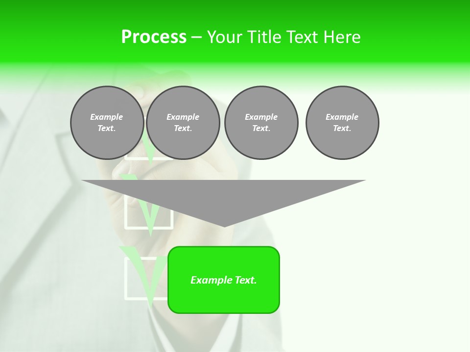 A Man In A Suit Writing On A Screen PowerPoint Template