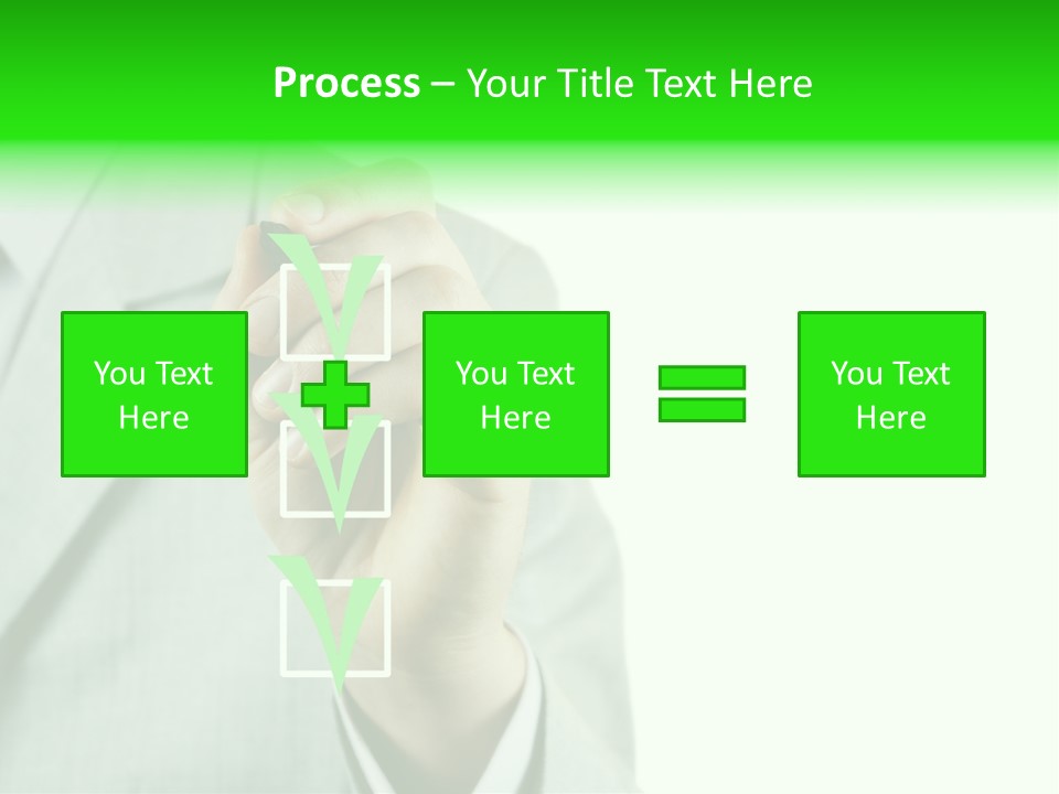 A Man In A Suit Writing On A Screen PowerPoint Template