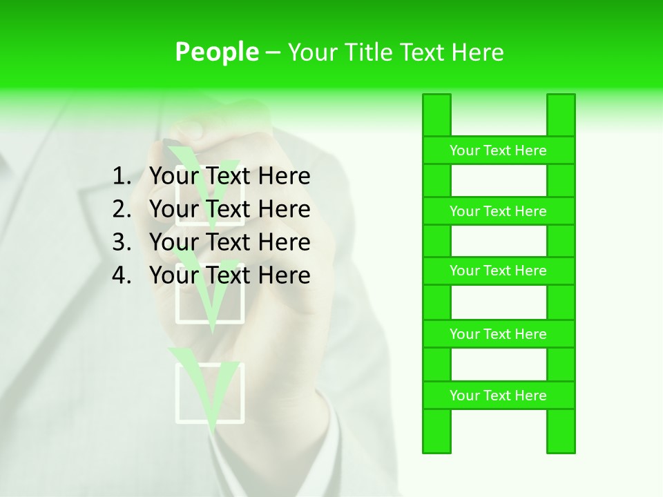 A Man In A Suit Writing On A Screen PowerPoint Template