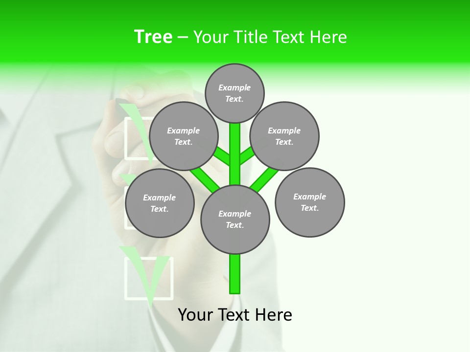 A Man In A Suit Writing On A Screen PowerPoint Template