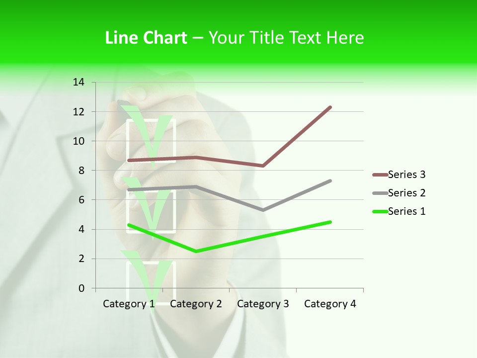 A Man In A Suit Writing On A Screen PowerPoint Template