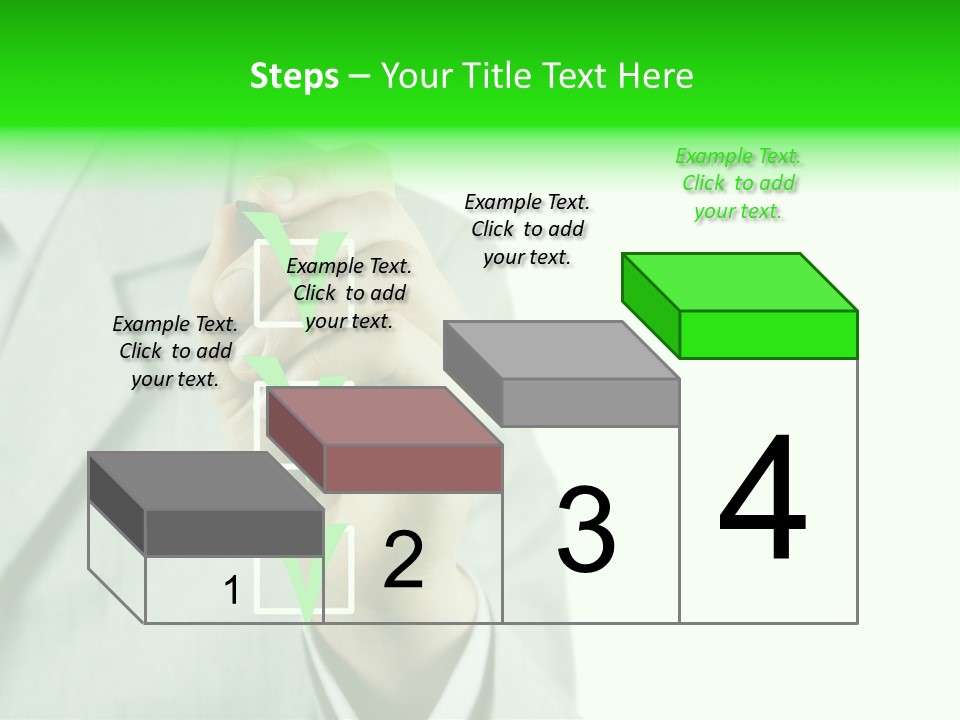A Man In A Suit Writing On A Screen PowerPoint Template