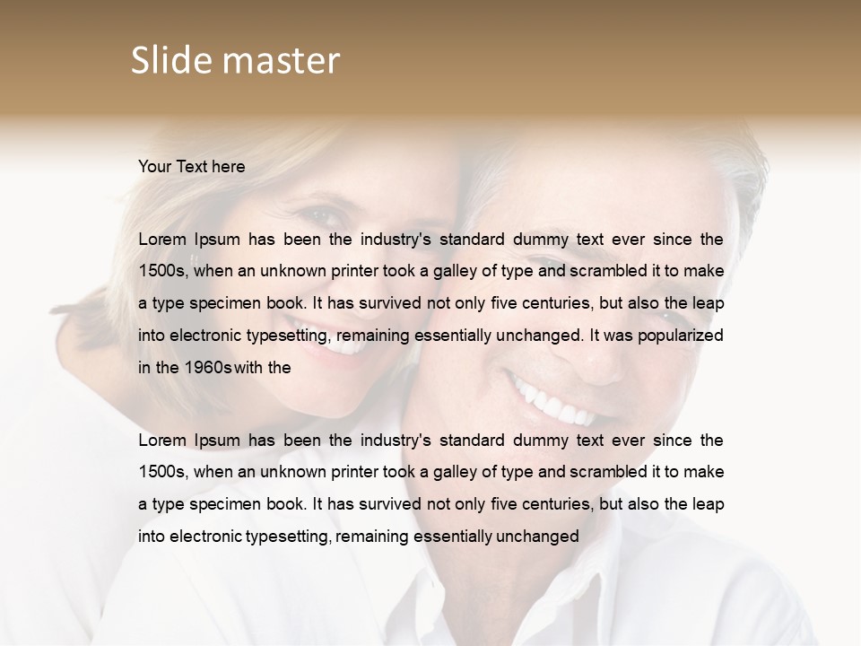 Female Lips Massaging PowerPoint Template